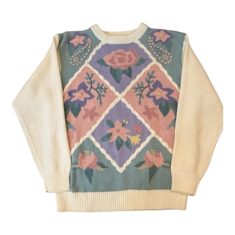 Alfred Dunner Grandma Sweater Size L